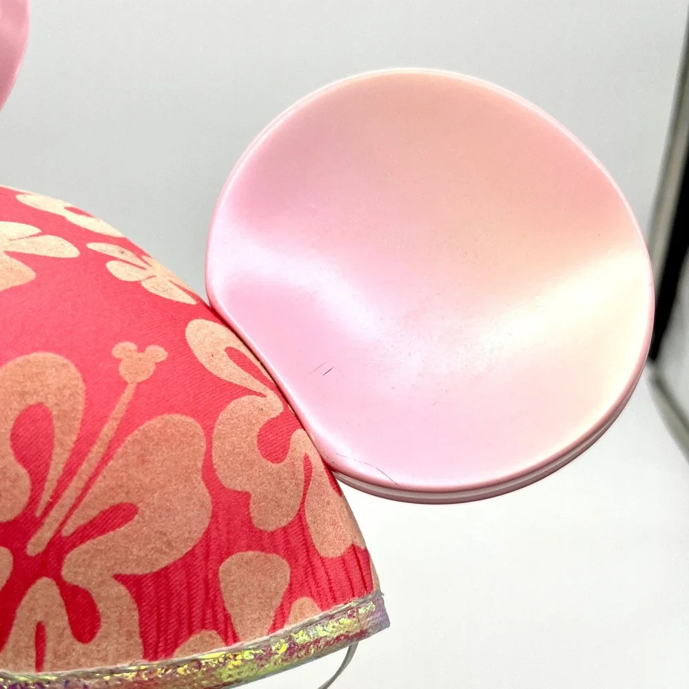 Disney Aulani Mickey Mouse‎ Ears Headband Souvenir Pink Hawaiian Floral